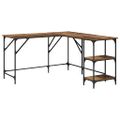 vidaXL Stôl Staré drevo 139 x 139 x 75 cm Kompozitné drevo