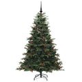 vidaXL Umelý vianočný stromček Zelená 180 cm PVC, kov a plast