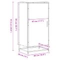 vidaXL Regál na topánky dub sonoma 48x38x97,5 cm spracované drevo