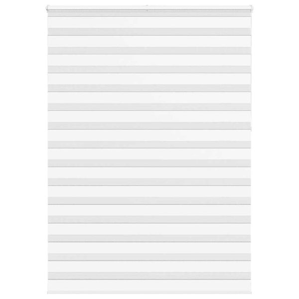 vidaXL Zebra roleta biela 165x230 cm šírka látky 160,9cm polyester