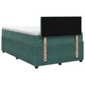 vidaXL Posteľ boxspring s matracom Tmavozelená 120 x 190 cm Zamat