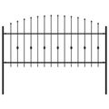 vidaXL Hrotová brána ASTEN 200 x 130 cm Čierna