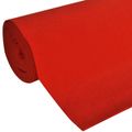 vidaXL Koberec Červená 1 x 10 m Polyester