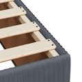 vidaXL LED boxspring posteľ s matracom Tmavosivá 180 x 200 cm Zamat