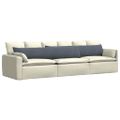 vidaXL Vankúše na pohovku 2 pcs Tmavo šedá 200 x 40 cm