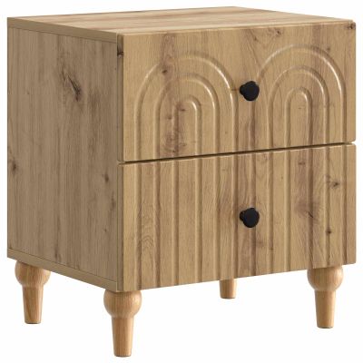 vidaXL Nočný stolík Dub artisan 43 x 34,5 x 48 cm Kompozitné drevo