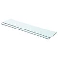 vidaXL Poličky 2 ks panel z priehľadného skla 70x15 cm
