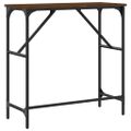 vidaXL Konzolový stolík hnedý dub 75x32x75 cm kompozitné drevo