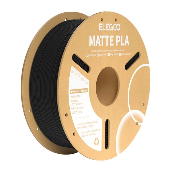 Matné vlákno ELEGOO PLA (čierne)