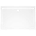 vidaXL Obdĺžniková sprchová vanička z ABS biela 80x120 cm
