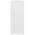 vidaXL Komoda biela 91x29,5x75 cm spracované drevo