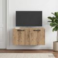 vidaXL Nástenná TV skrinka 59,5 x 31 x 30 cm Dub artisan