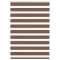 vidaXL Zebra roleta hnedá 110x100 cm šírka látky 105,9 cm polyester