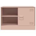 vidaXL TV skrinky 2 ks ružové 67x39x44 cm oceľ
