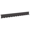 vidaXL Obrubník trávnika 20 ks 102 x 10 x 4 cm Oceľ Čierna