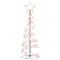 vidaXL LED vianočný stromček s ozdobami 100 LED teplá biela 150 cm
