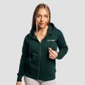 Dámska mikina Zipper Hoodie Pine - GymBeam, veľkosť M