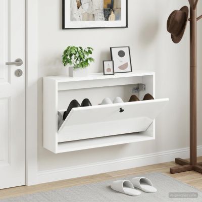 vidaXL Nástenný botník BREDA 71 x 17 x 43 cm Kompozitné drevo