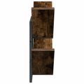 vidaXL Nástenná plávajúca polica 2 ks Dymový dub 43 x 15 x 47 cm