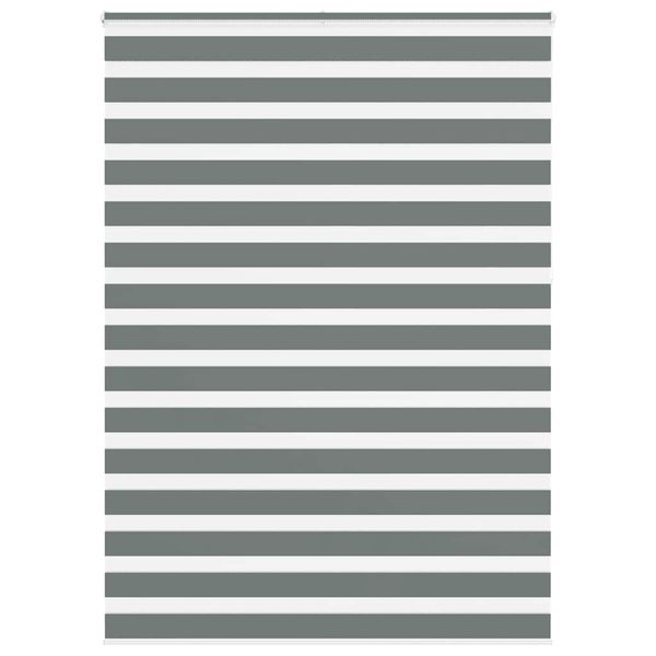 vidaXL Zebra roleta tmavošedá 165x230 cm šírka látky 160,9cm polyester