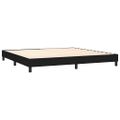 vidaXL Posteľný rám s boxspringom čierny 200x200 cm látka