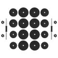 vidaXL Činky Dumbbell 2x15 kg