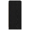 vidaXL Servírovacia skriňa Čierny dub 75 x 36 x 80 cm Kompozitné drevo