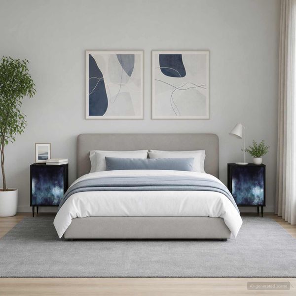 vidaXL Nočný stolík RAALTE 2 ks Čierny dub 36 x 33 x 51 cm