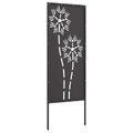 vidaXL Záhradná clona na súkromie Rezací Čierna 50 x 140 cm