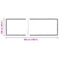 vidaXL Priehľadná plachta s okami 1x5 m PVC