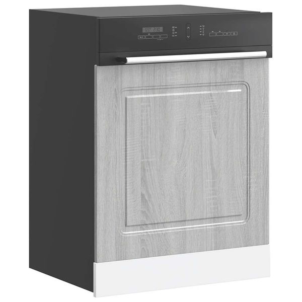 vidaXL Panel umývačky riadu Kalmar sivé sonoma 60x1,5x57 cm kompozitné drevo