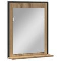 vidaXL Zrkadlo dub artisan 50 x 12 x 60 cm Sklo a inžinierske drevo