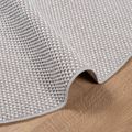 vidaXL Koberec do interiéru LUGO Krémová a šedá Ø 120 CM Polyester