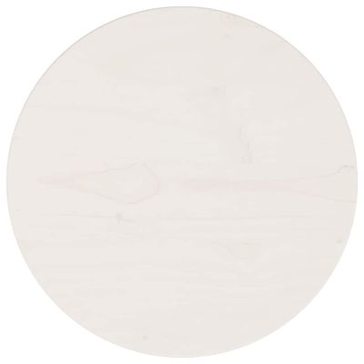 vidaXL Stolová doska biela Ø30x2,5 cm masívna borovica