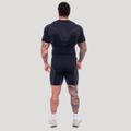 Bezšvové šortky OG1 Black/Grey - GymBeam, veľkosť XL