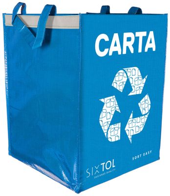 Taška na triedený odpad SORT EASY CARTA IT, 30x30x40cm, 36l SIXTOL