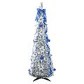 vidaXL Umelý vianočný stromček Biela 120 cm PVC
