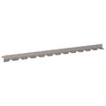 vidaXL Obrubník trávnika 10 ks 102 x 4 x 4 cm Oceľ Hrdzavý
