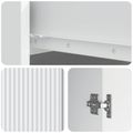 vidaXL Servírovacia skriňa Biela 66 x 34,5 x 90 cm Kompozitné drevo