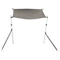 vidaXL Tieniaci nadstavec v tvare T antracitový 170x208x(115-183) cm