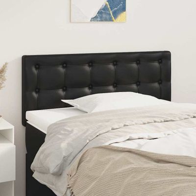 vidaXL Čelo postele čierne 100x5x78/88 cm umelá koža