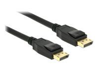 Kábel DisplayPort – DisplayPort samec na DisplayPort samec – DisplayPort 1.2a – 50 cm – podporuje 4K – čierna