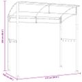 vidaXL Grilovací altánok 215x150x220 cm antracitový oceľový