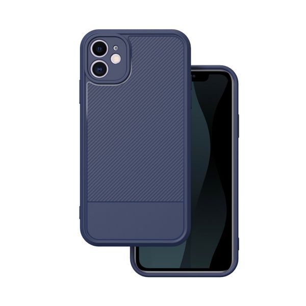 Púzdro Simple Carbon pre iPhone 11 modrá