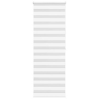 vidaXL Zebra roleta biela 80x200 cm šírka látky 75,9 cm polyester