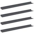 vidaXL Závesná polica 4 ks Antracit 80 x 9 x 2,5 cm Oceľ