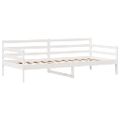 vidaXL Vysúvacia denná posteľ zásuvky biela 90x190 cm masívna borovica
