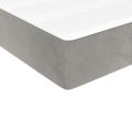 vidaXL Matrac s taštičkovými pružinami stredná tvrdosť bledosivý 100x190x20 cm zamat