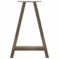 vidaXL Nohy k jedálenskému stolu v tvare A, 2 ks, 50 x (72-73) cm, oceľ