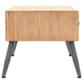 vidaXL Konferenčný stolík masívne jedľové drevo 115x55x50 cm